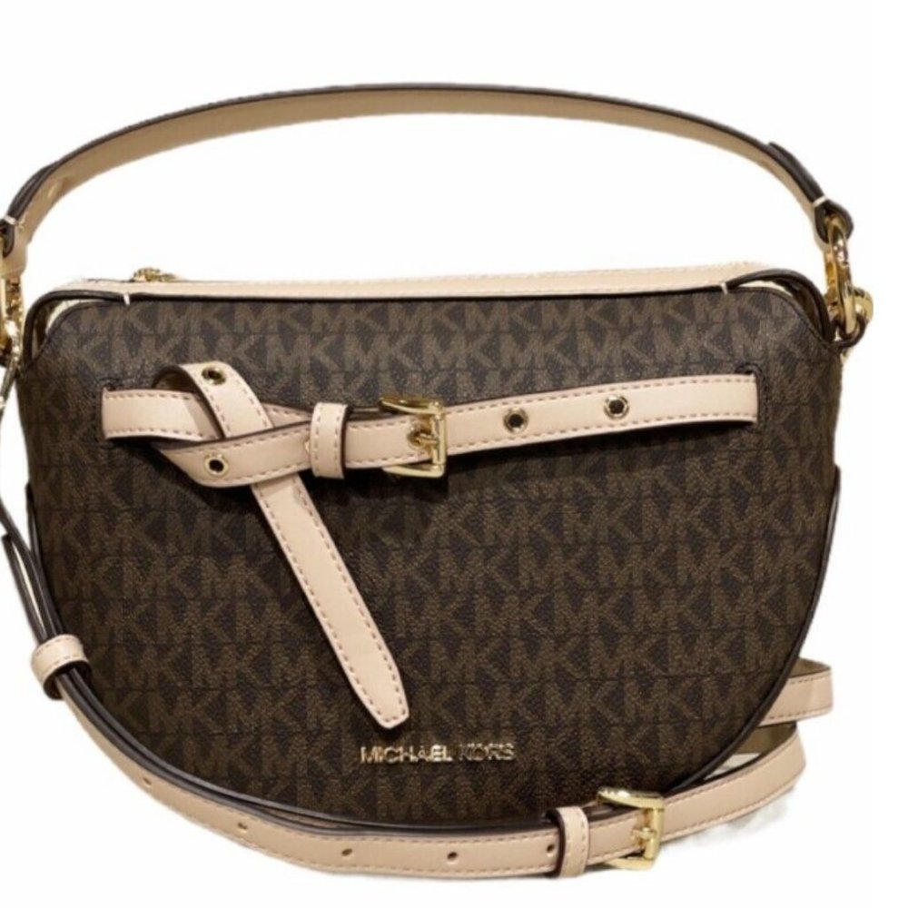 Michael Kors Emilia Medium Logo Shoulder Bag